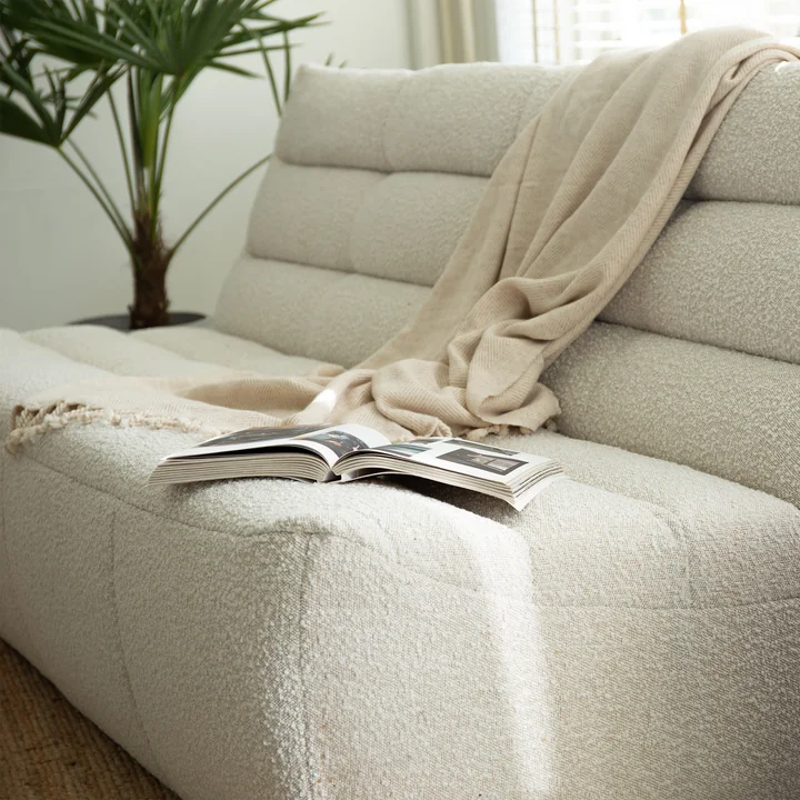 Studio Zondag - Louis 3- Sitzer Sofa, elfenbein
