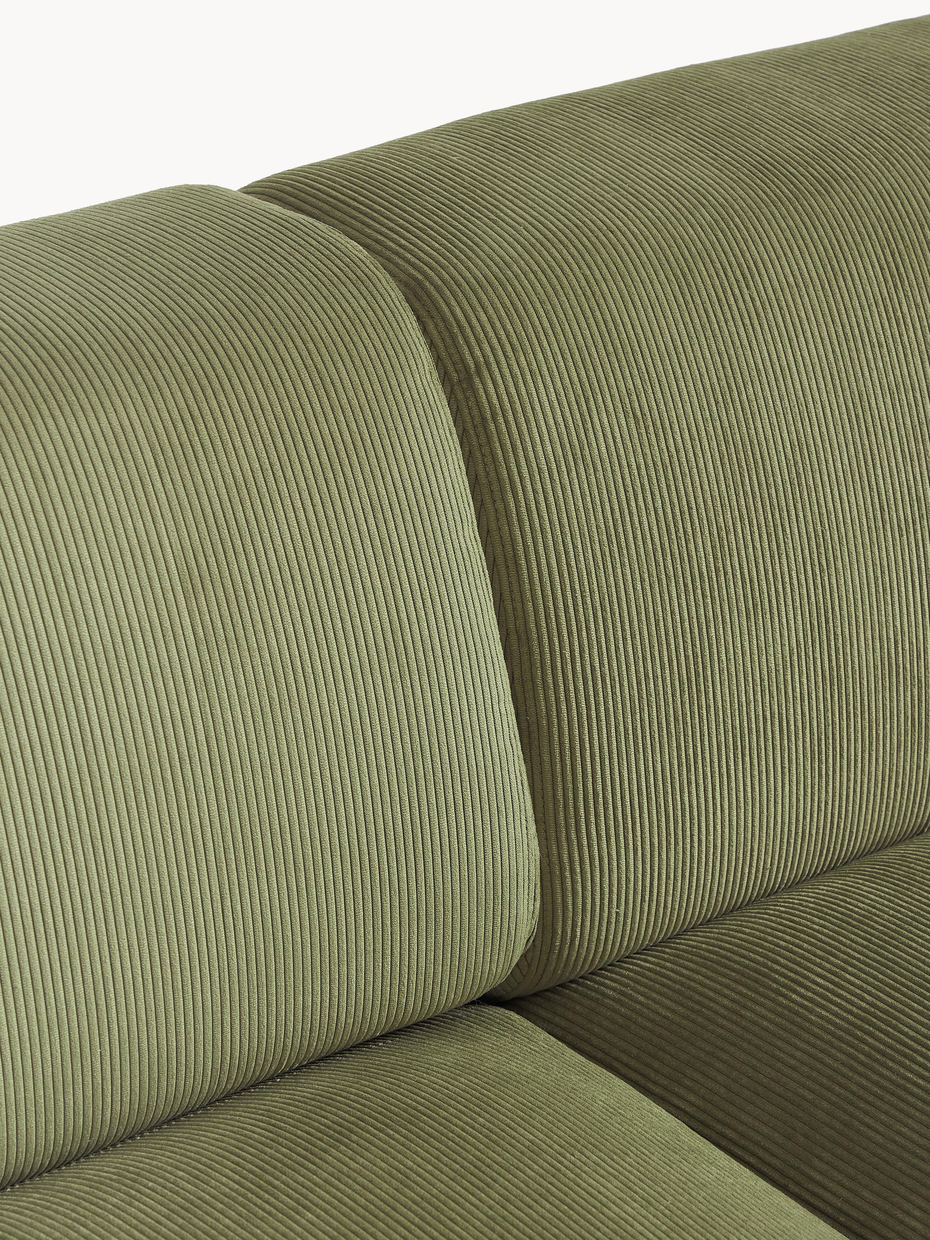 Corduroy hoekbank Melva (3-zits)