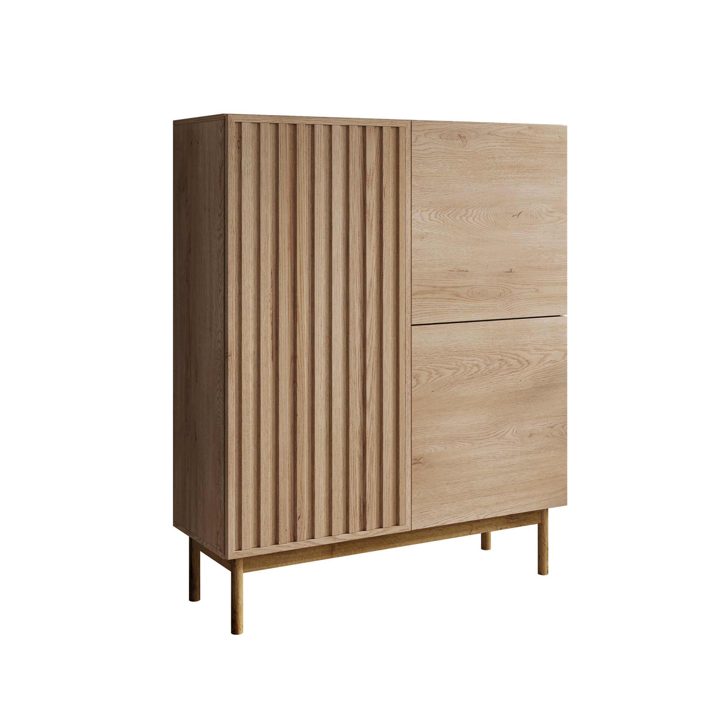Meubella - Dressoir Storm - Eiken - 106 cm