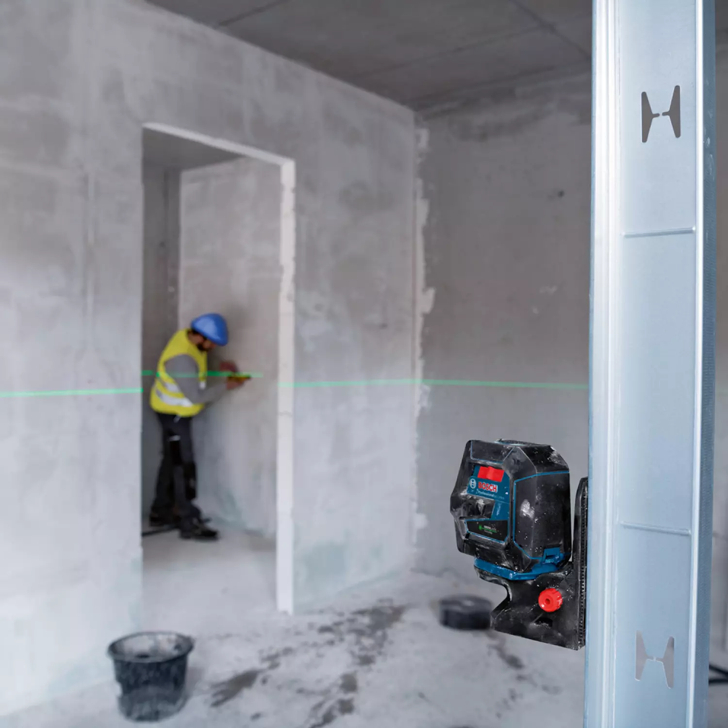 Bosch GCL 2-50 G Kruislijnlaser   houder in opbergetui - 15m