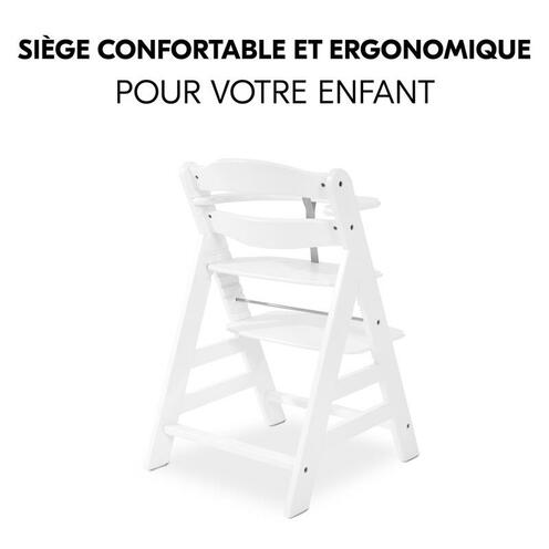 Chaise haute Alpha+ - Blanc - HAUCK
