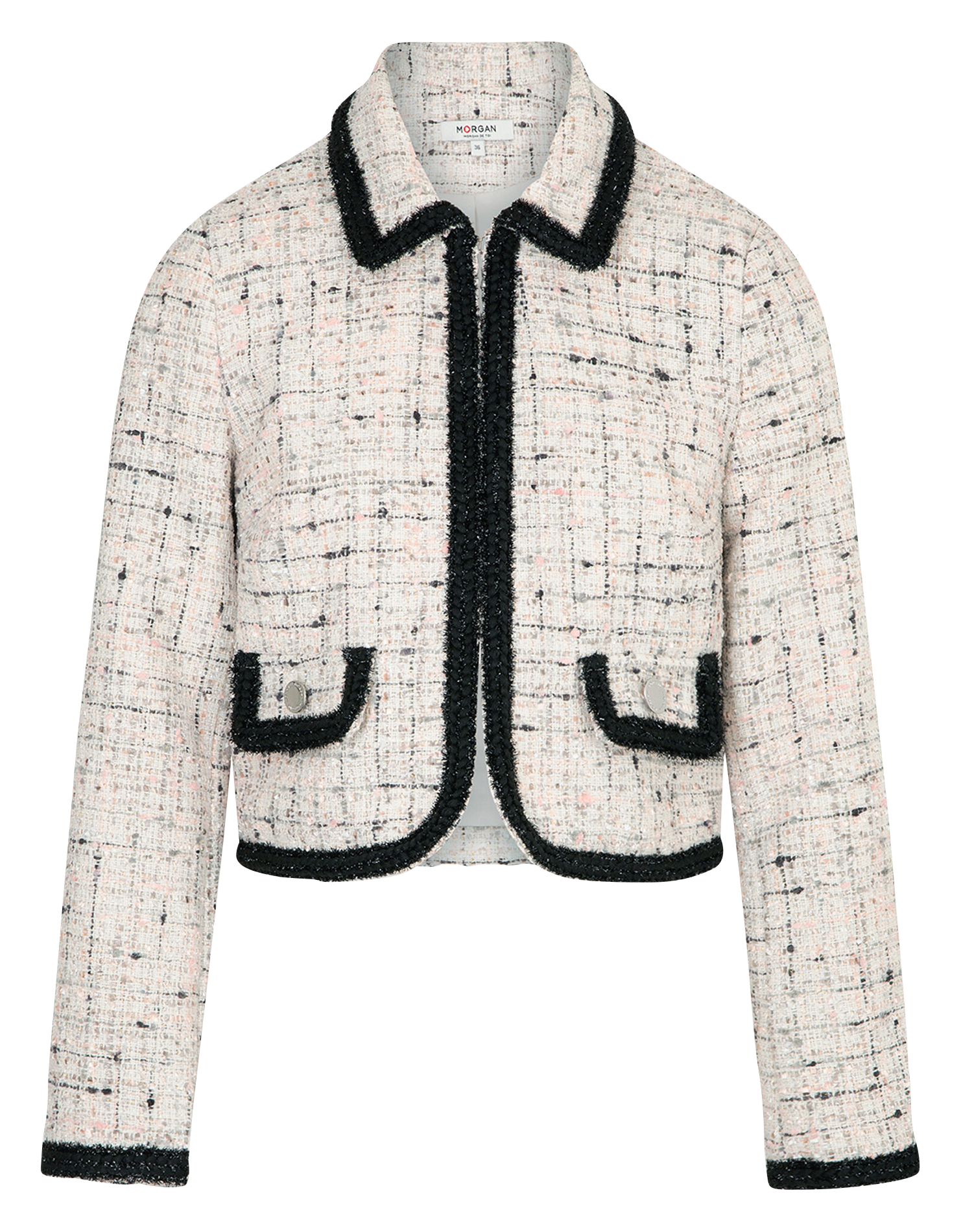 VRODY - Veste col classique cintrée en tweed | Beige
