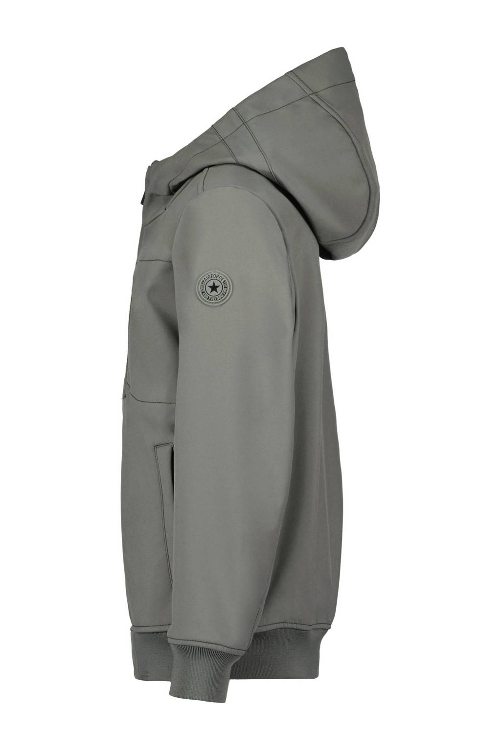 Airforce softshell jas zomer grijs