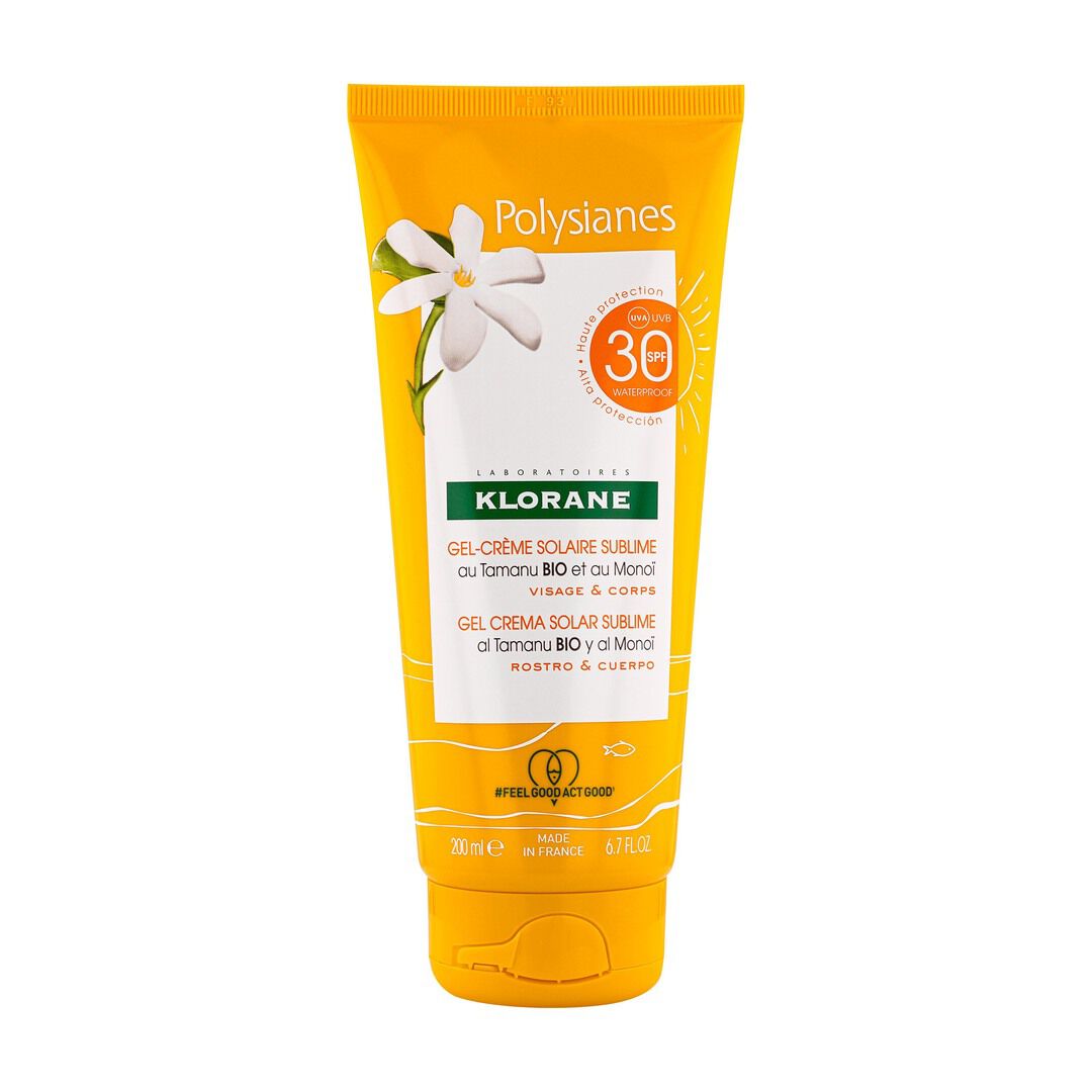 KLORANE  Protetor Solar Gel-Creme Sublimador FPS30 - 200ml
