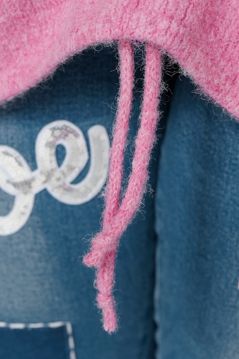 Pullover mit Raffung im Vorderteil