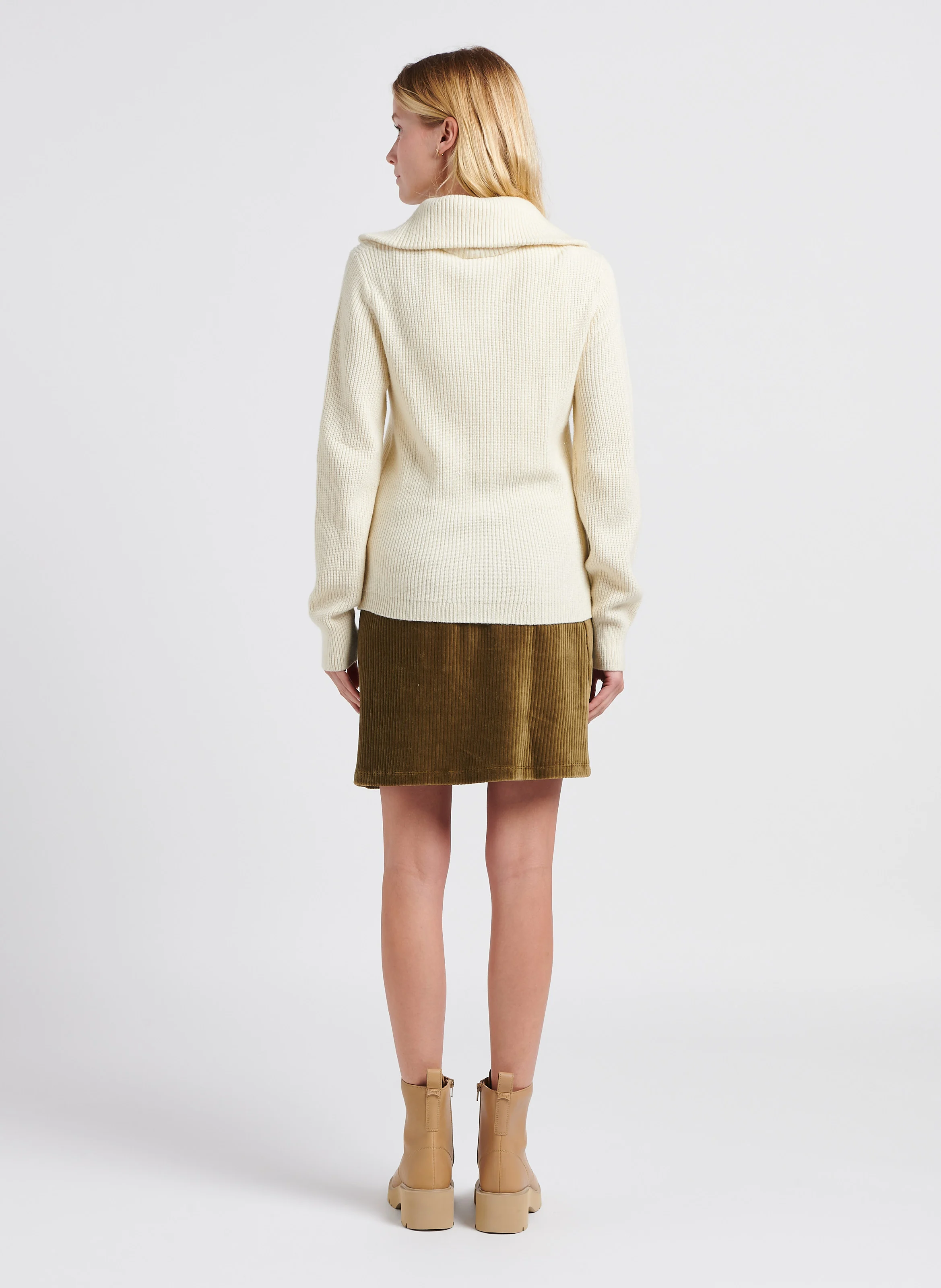 RIL - Pull col roulé| Beige