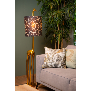 Lucide EXTRAVAGANZA MISS TALL vloerlamp Ø 31,5 cm mat goud / Messing