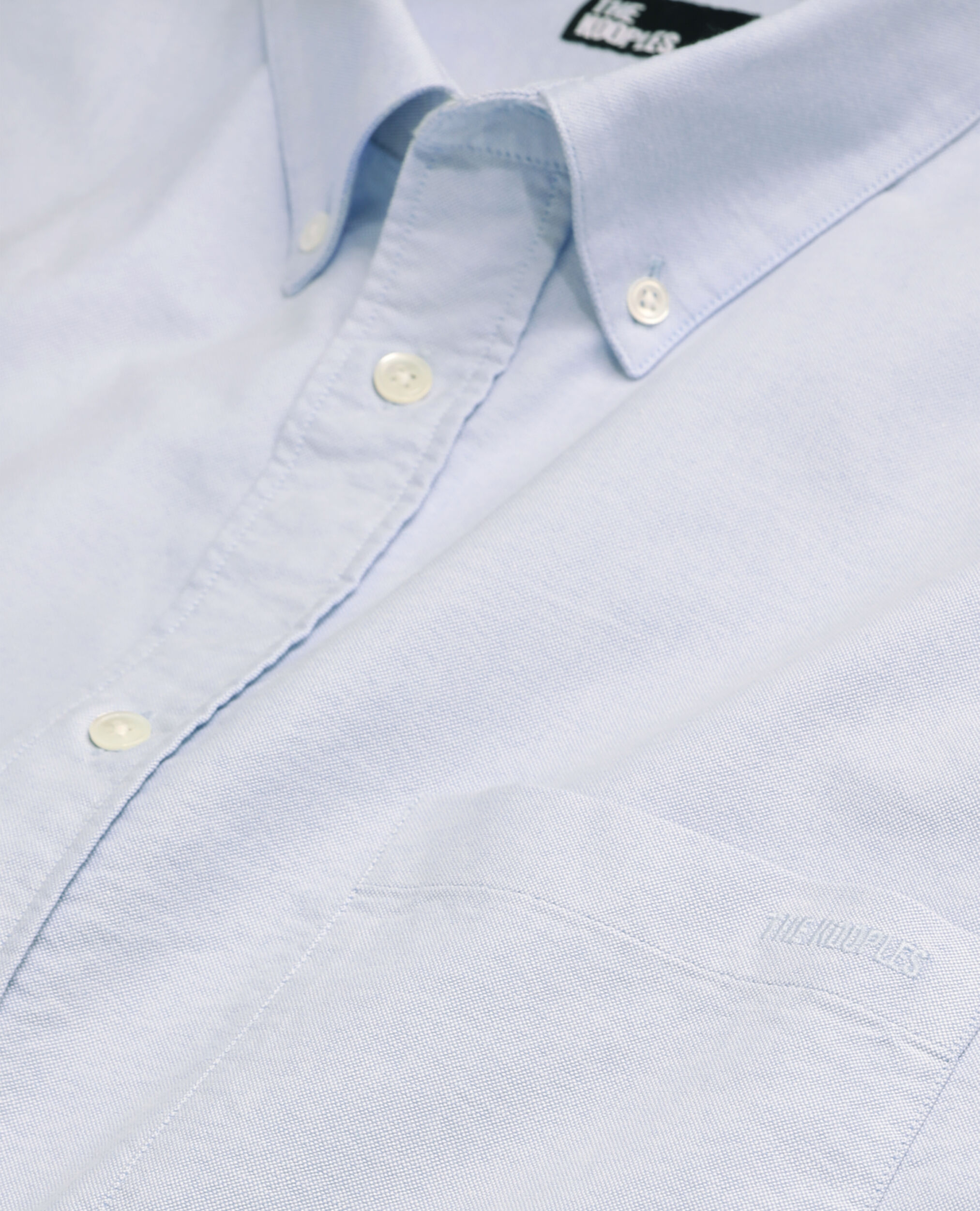Chemise bleue en coton