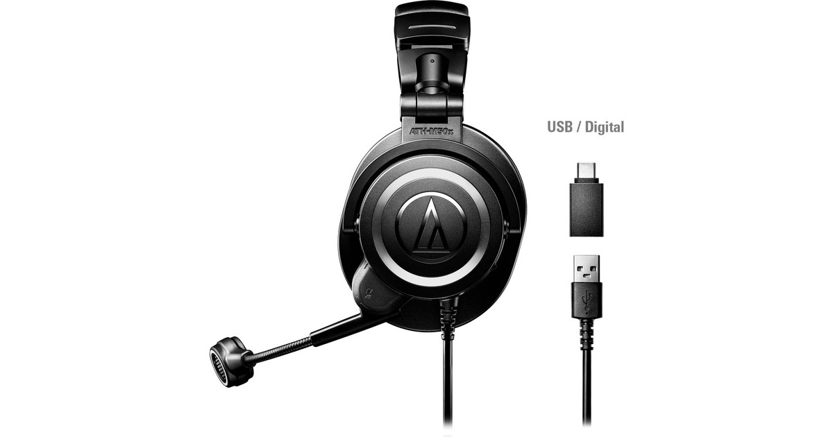 Audio-TechnicaATH-M50xSTS StreamSet over-ear headset  (Zwart)