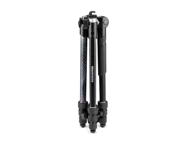 Manfrotto Stativ Element MII Traveler Aluminium – Schwarz Perfekt geeignet für Hobbyfotografen