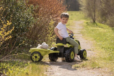 Smoby  Farmer Traktor XL + Tilhenger, Grønn