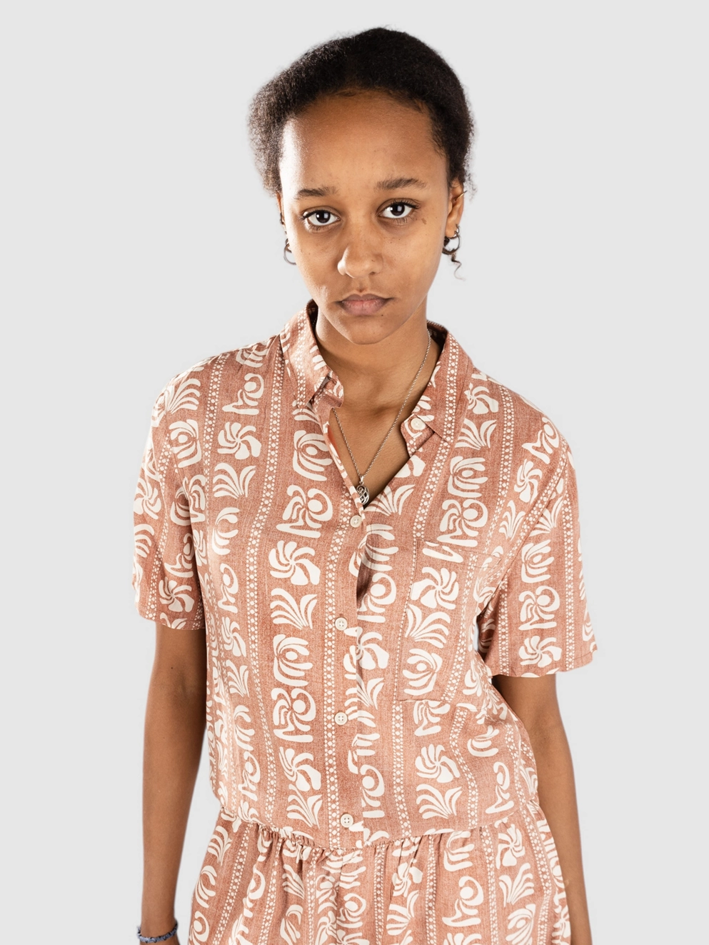 Sisstr Island Beauty Woven Shirt henna