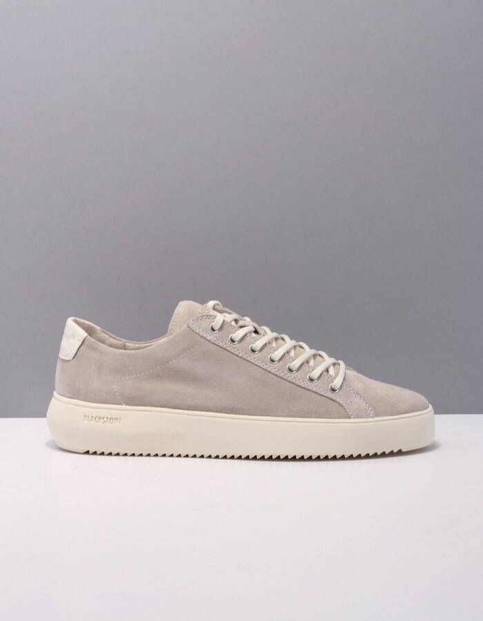 BLACKSTONE Lage Sneakers Heren Morgan Low Maat: 45 Materiaal: Suède Kleur: Beige