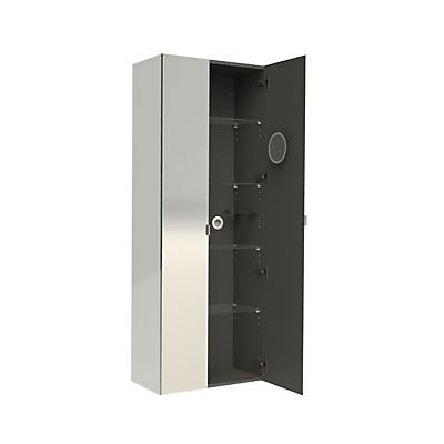 Colonne de salle de bains blanc laqué Pamili 60 cm