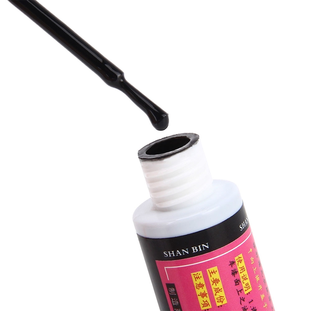 (12ml) Auto Reparatur Lackstift Kratzer-Entferner Pinsel Ausbesserungs-Kit - Schwarz