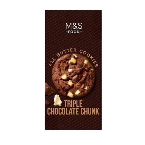 Marks & Spencer Triple Belgian Chocolate Chunk Cookies