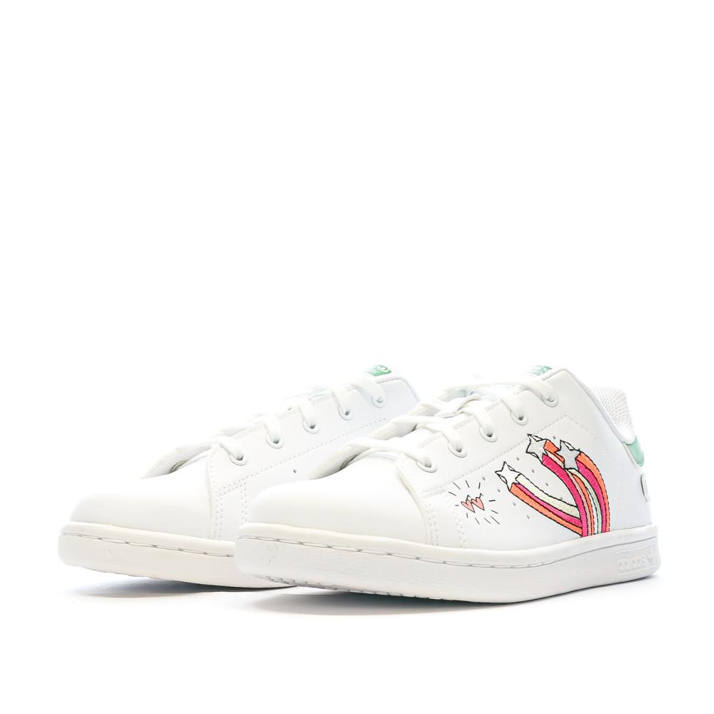 Adidas Baskets Blanches Fille Adidas Stan Smith FX5977