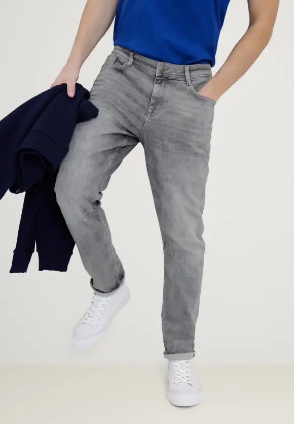 Regular Fit Jeans - clear grey random wash