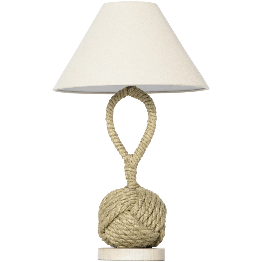 HOMCOM Tischlampe mit Kabel natur