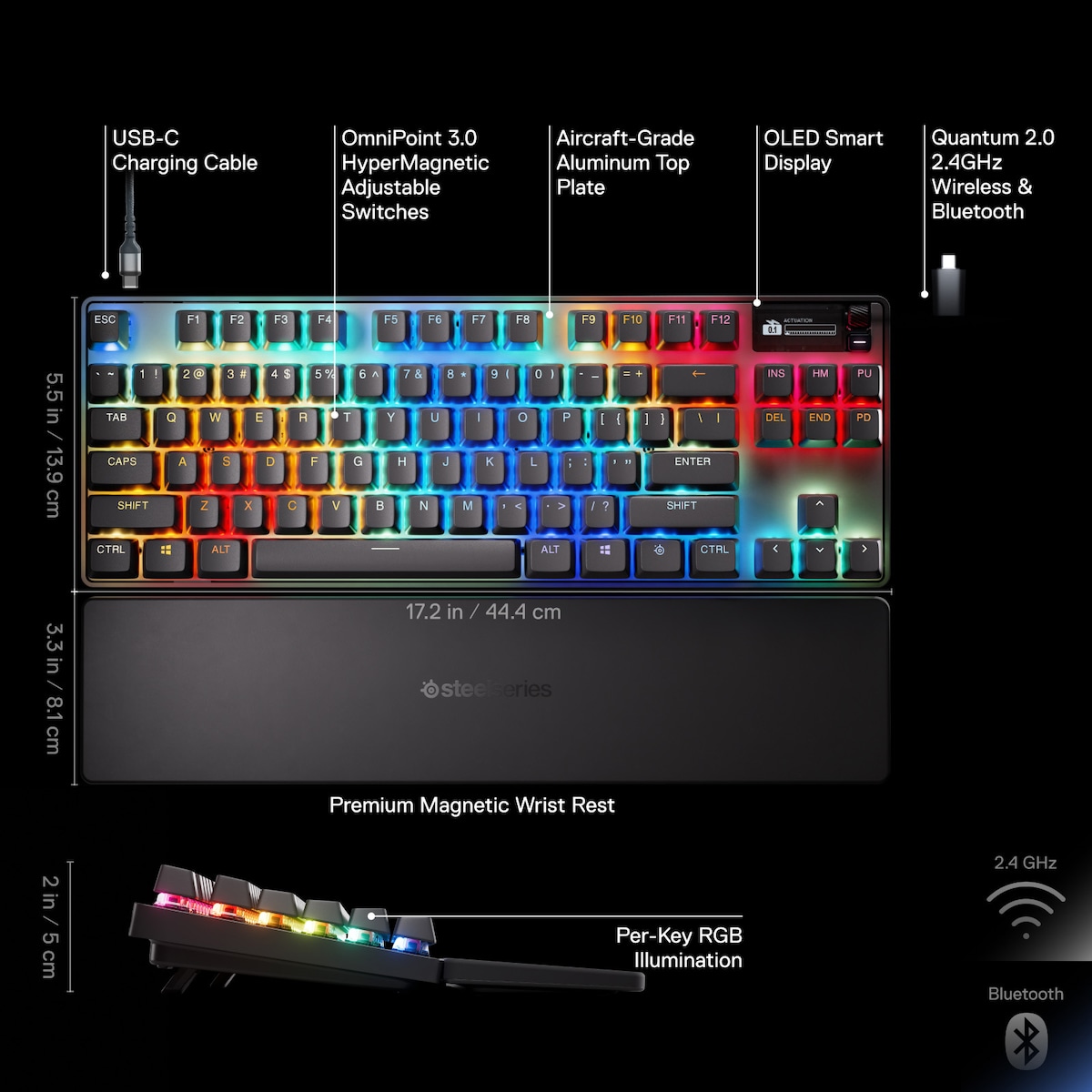 SteelSeries Apex Pro TKL Gen 3 wireless gaming keyboard