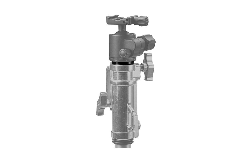 Adapter Rock Solid Baby BallheadVerwandeln Sie Ihr Lichtstativ in eine Kamerastütze