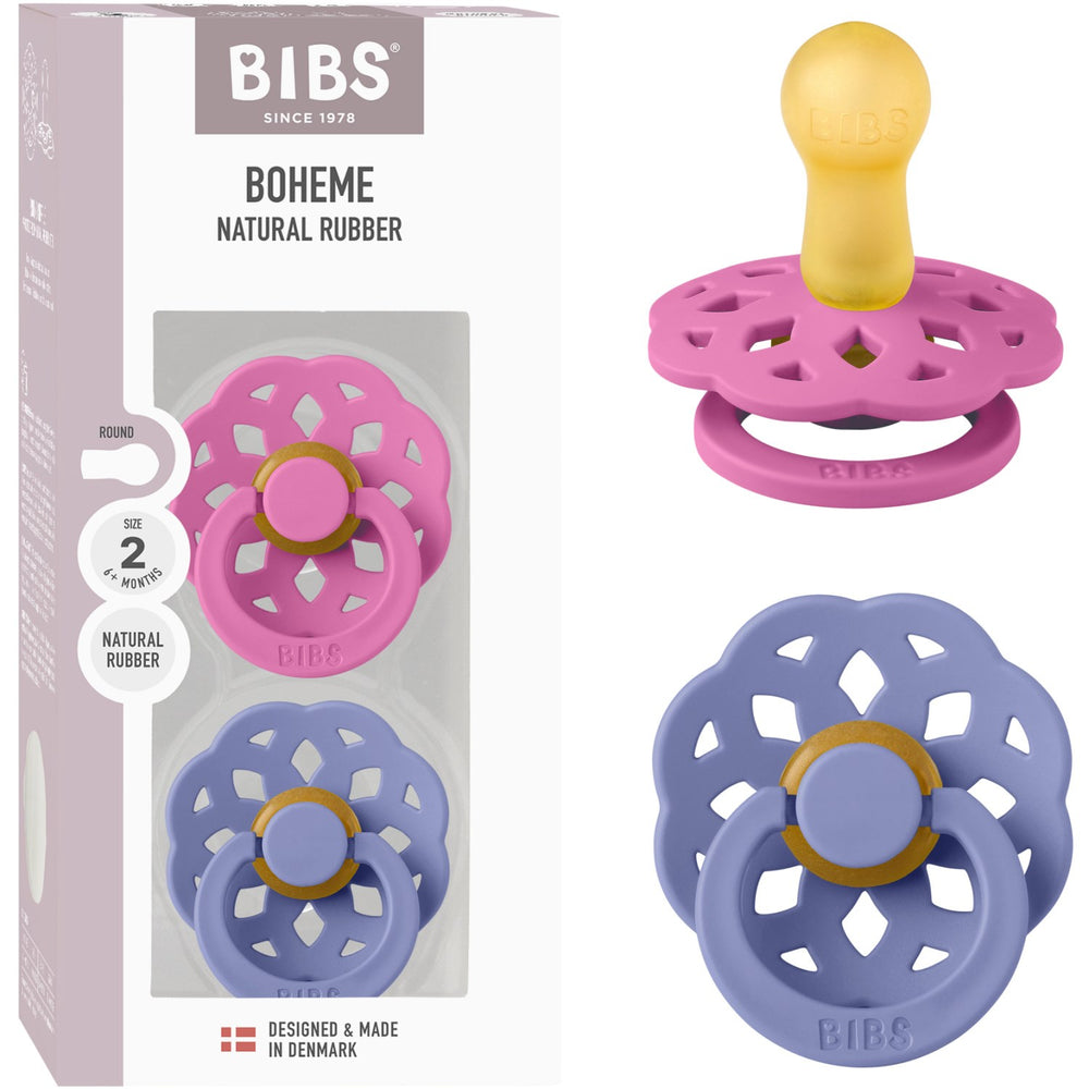 Køb Bibs Bubblegum/Peri Sut Boheme 2-Pak Latex