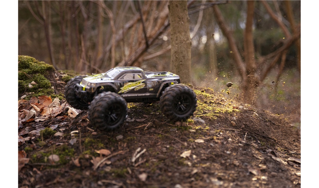 Fjernstyret bil 40 km/t Monster Truck 4WD Li-Po 2S 7.4V-1600mAh