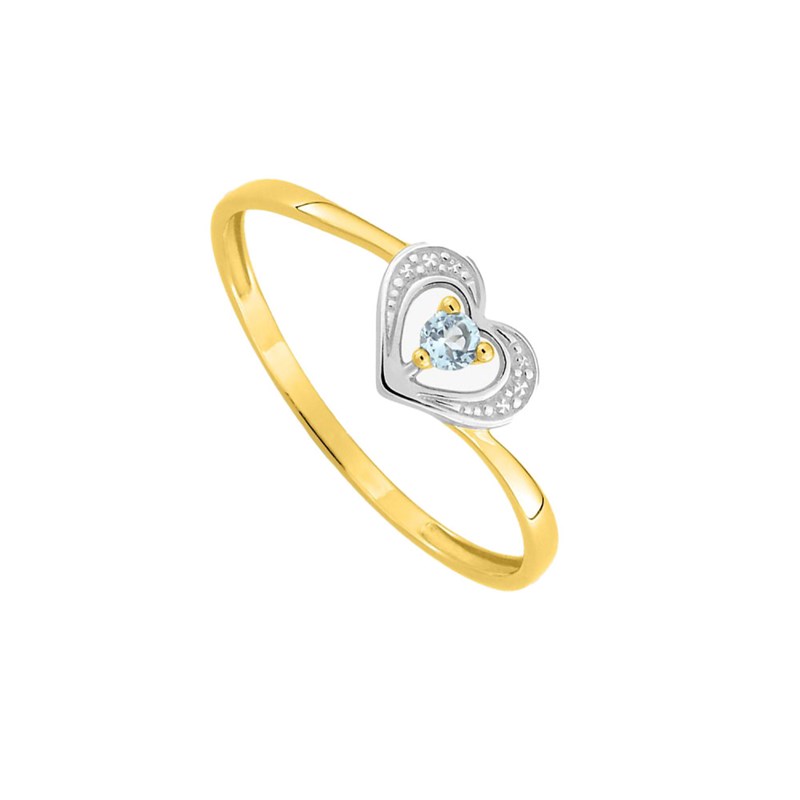 Bague femme - topaze - Or 9 Carats