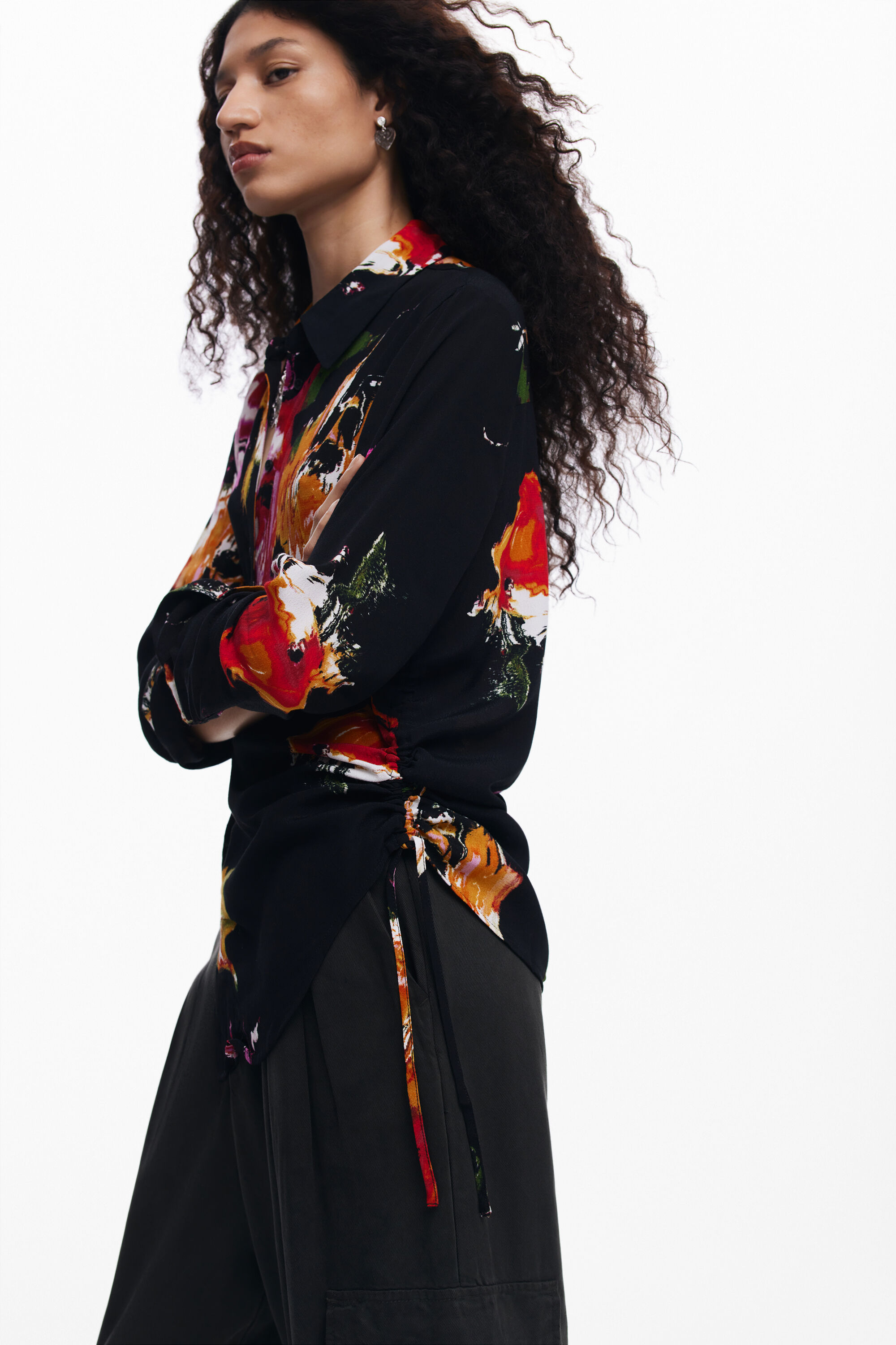 Camisa estampado flores