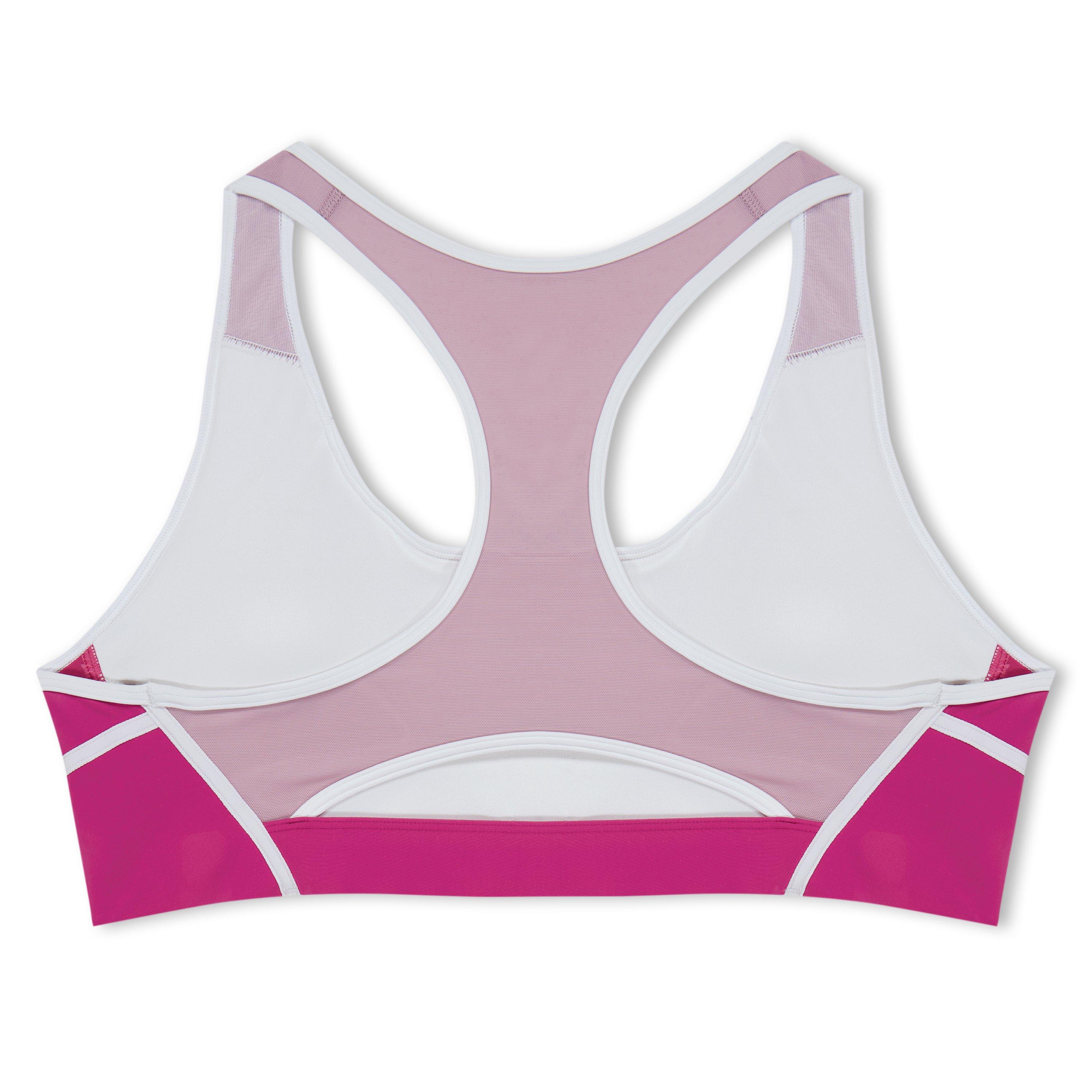 Reebok Lux Racer Colorblocked Padded Bra Womens Medium Impact Sports