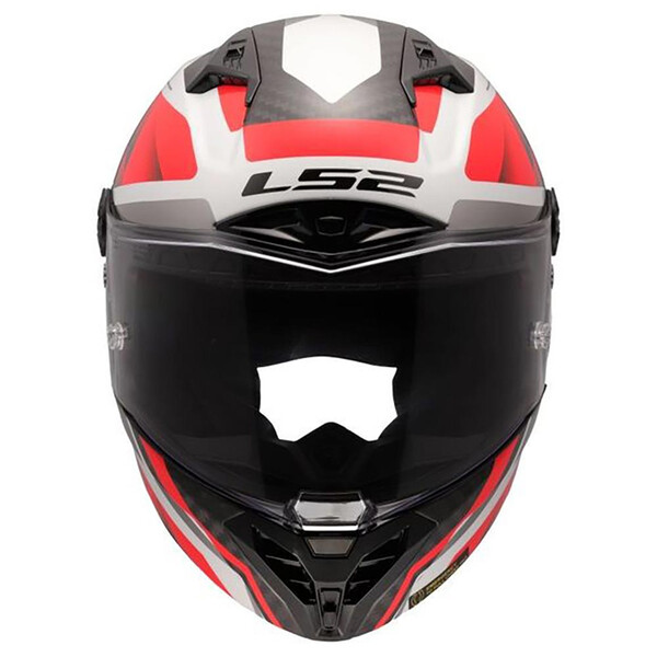 LS2 - Casque FF805 Thunder GP Aero Raute Blanc / Rouge / Carbone / Brillant