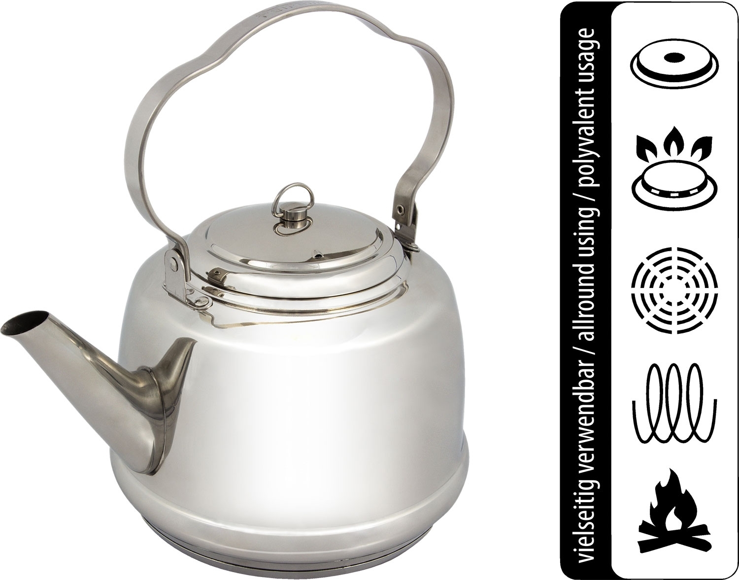 Petromax Edelstahl Teekessel 3 Liter