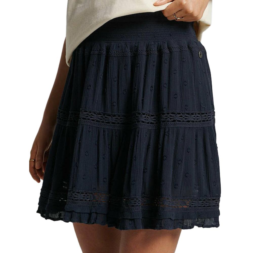 Superdry Jupe Marine Femme Superdry Lace