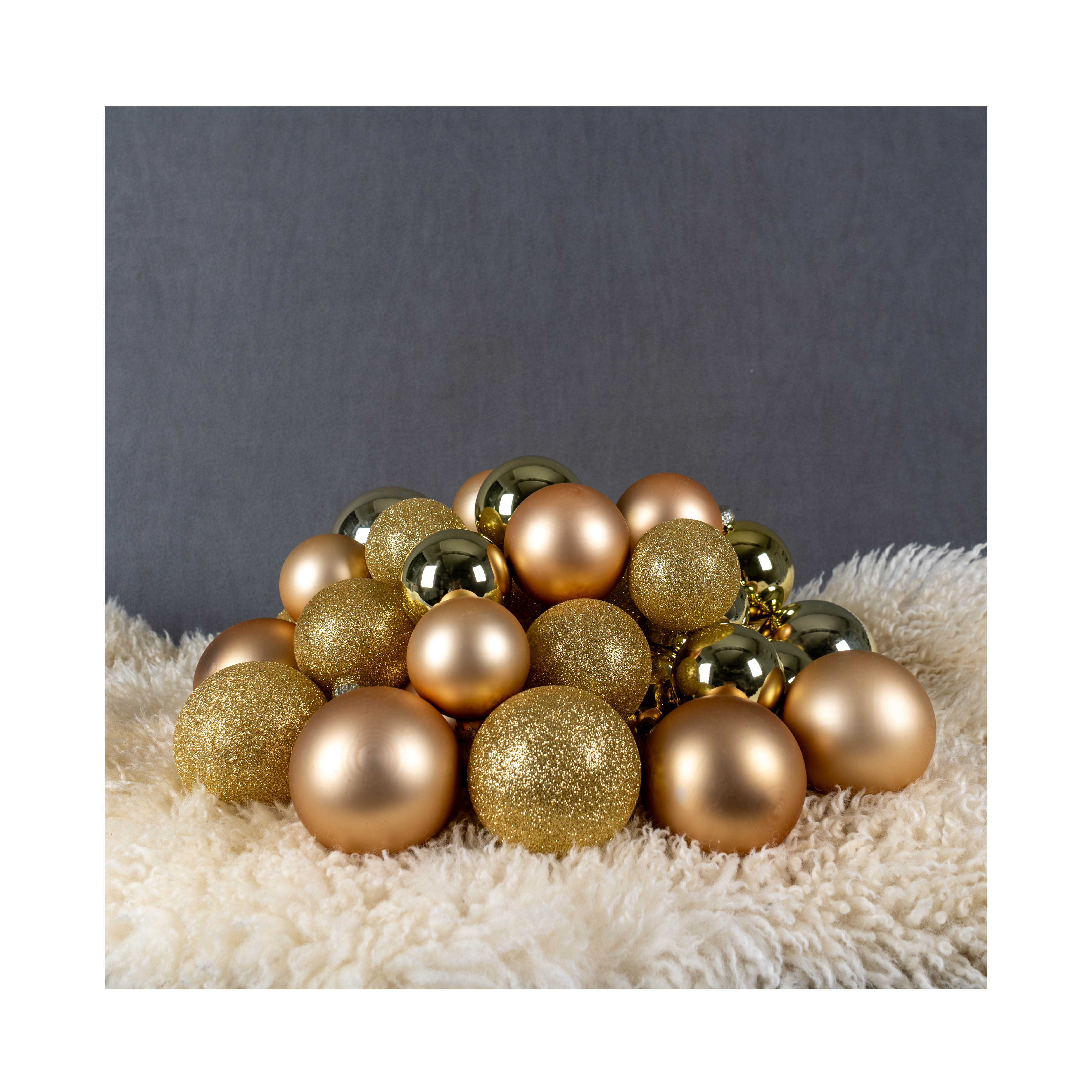 FS Star Weihnachtskugel 42er Set Gold