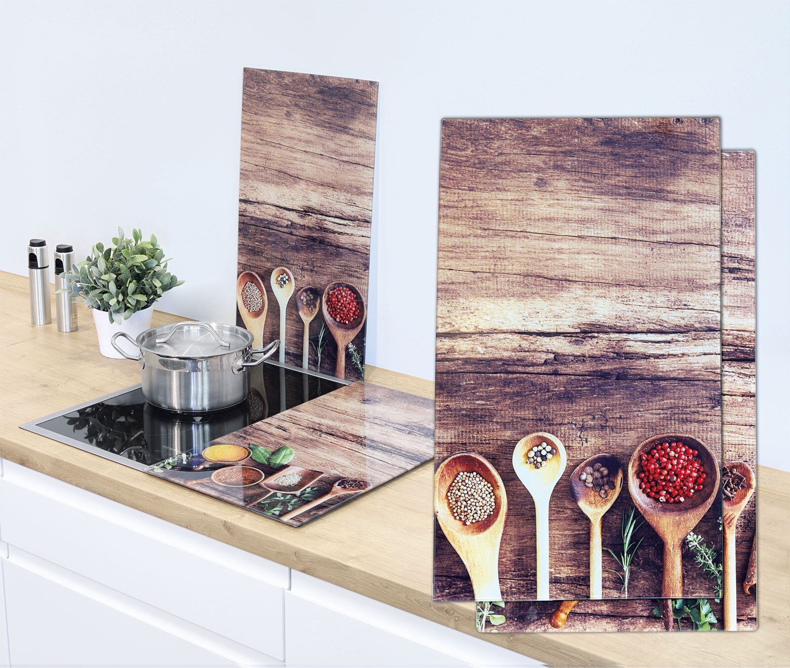 Herdabdeckplatten-Set 2-tlg.
