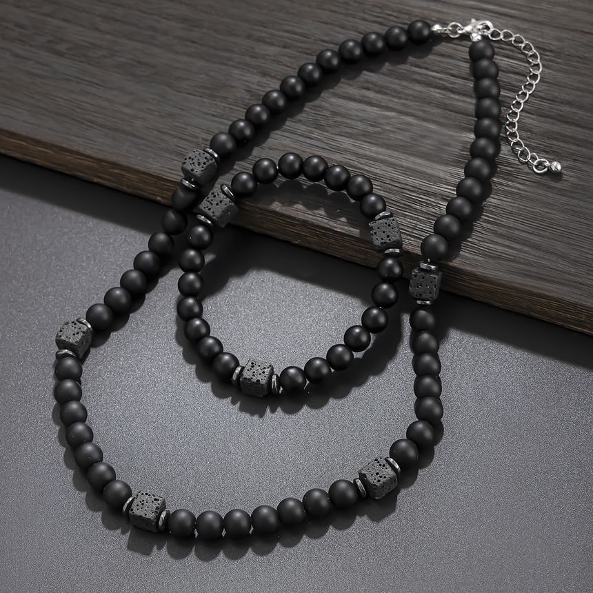 Gretlyn - Choker / Armband met imitatie edelstenen kralen