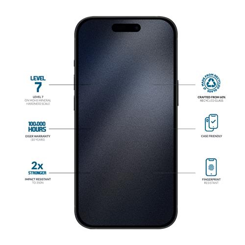 iPhone 17 Pro Max / 16 Pro Max Mountain Glass Clear Edge Panzerglas 3D Displayschutz Case Friendly (EGSP00978)