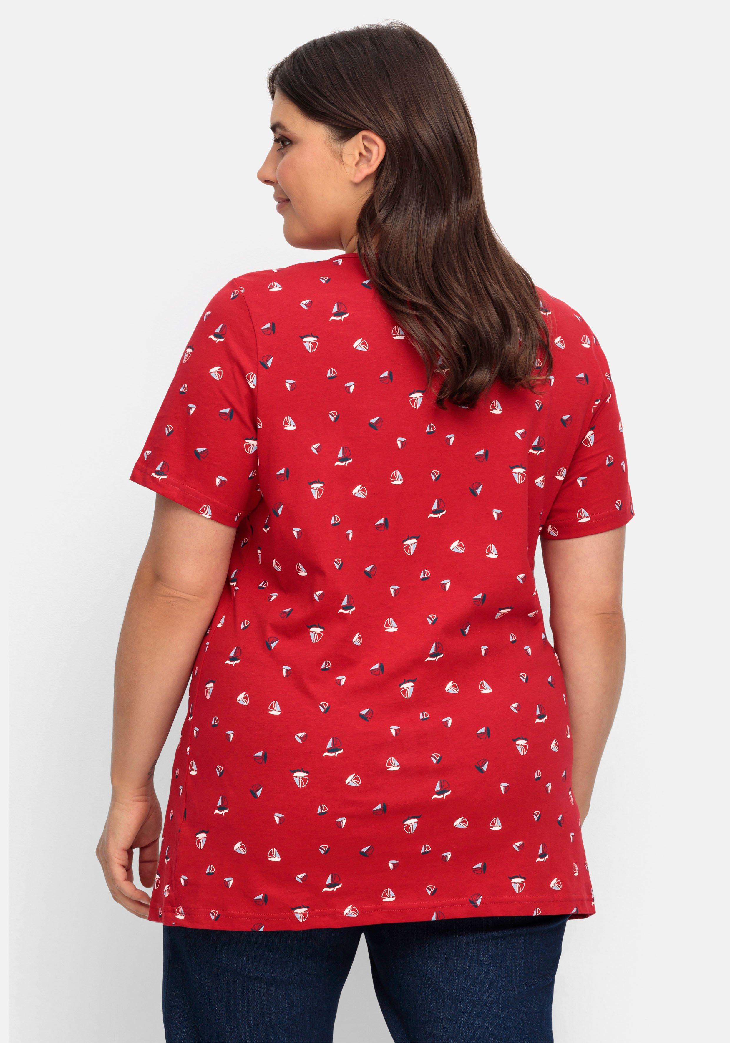 Shirt mit Minimal-Alloverprint