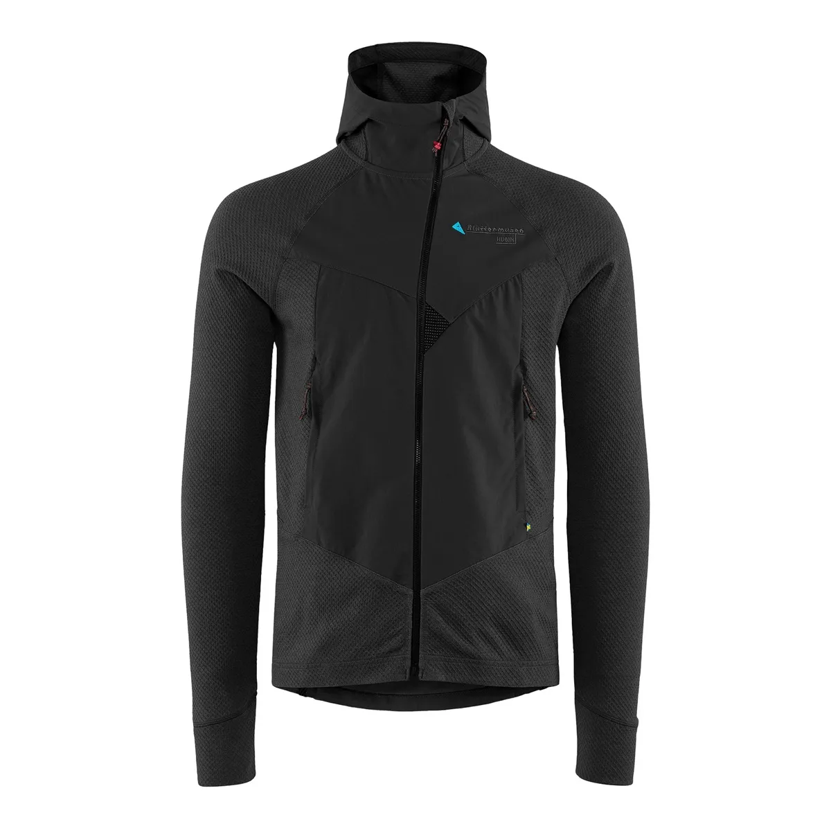 Klättermusen Men's Hugin Zip Hoodie Raven/Raven