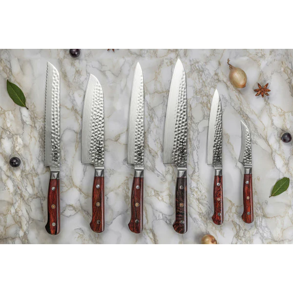 Couteau Fukito Rosewood Damas modèle bec d'oiseau 9cm Fukito