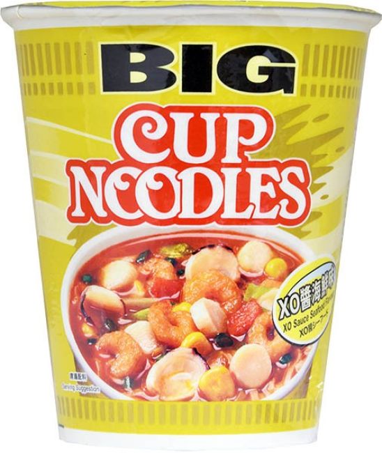 Nissin Big Cup Instant Noedels met X.O. Saus Zeevruchten Smaak 105g