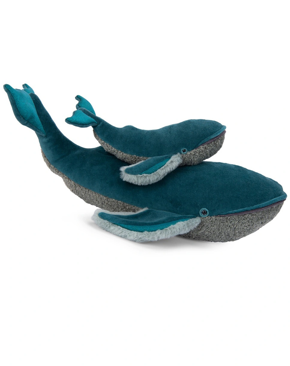 Plüschtier KLEINER WAL (32cm) in blau
