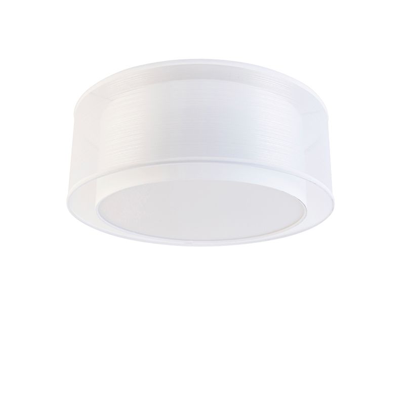 Moderne plafonnière wit 50 cm 3-lichts - Drum Duo
