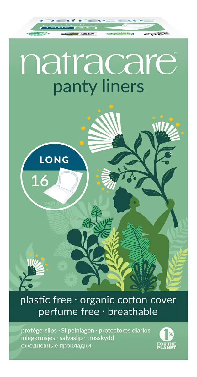Natracare trusseindlæg, Panty, Liner Long - 16 stk.