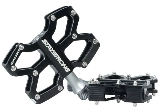 Stay Strong Axis Mini Pedale Sort BMX Pedaler