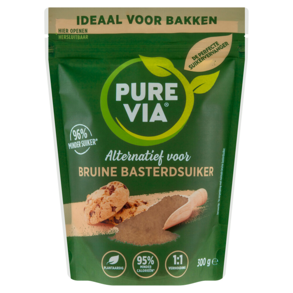 Pure Via Alternatief Voor Bruine Basterdsuiker300 gr