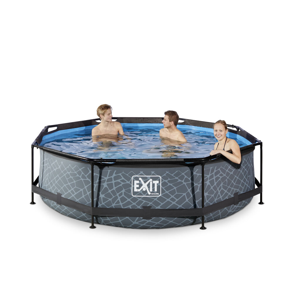 Exit Stone Rond - Zwembaden - Stone - 26x300x76 cm - 300 cm