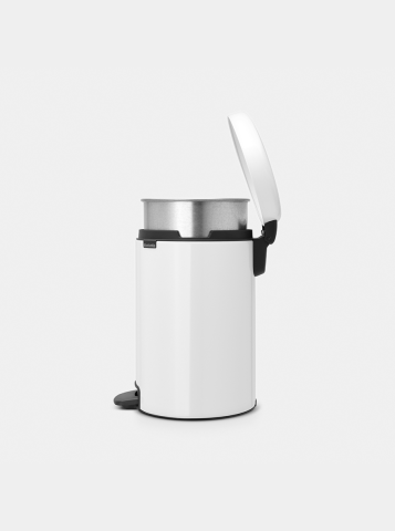 NewIcon Pedaalemmer, 12 liter, metalen binnenemmer - White