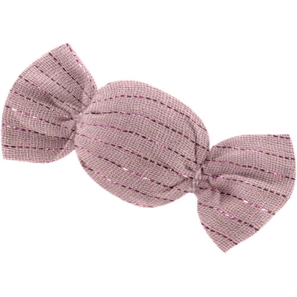 Petite Barrette Mini Bonbon Gaze Lurex Rose