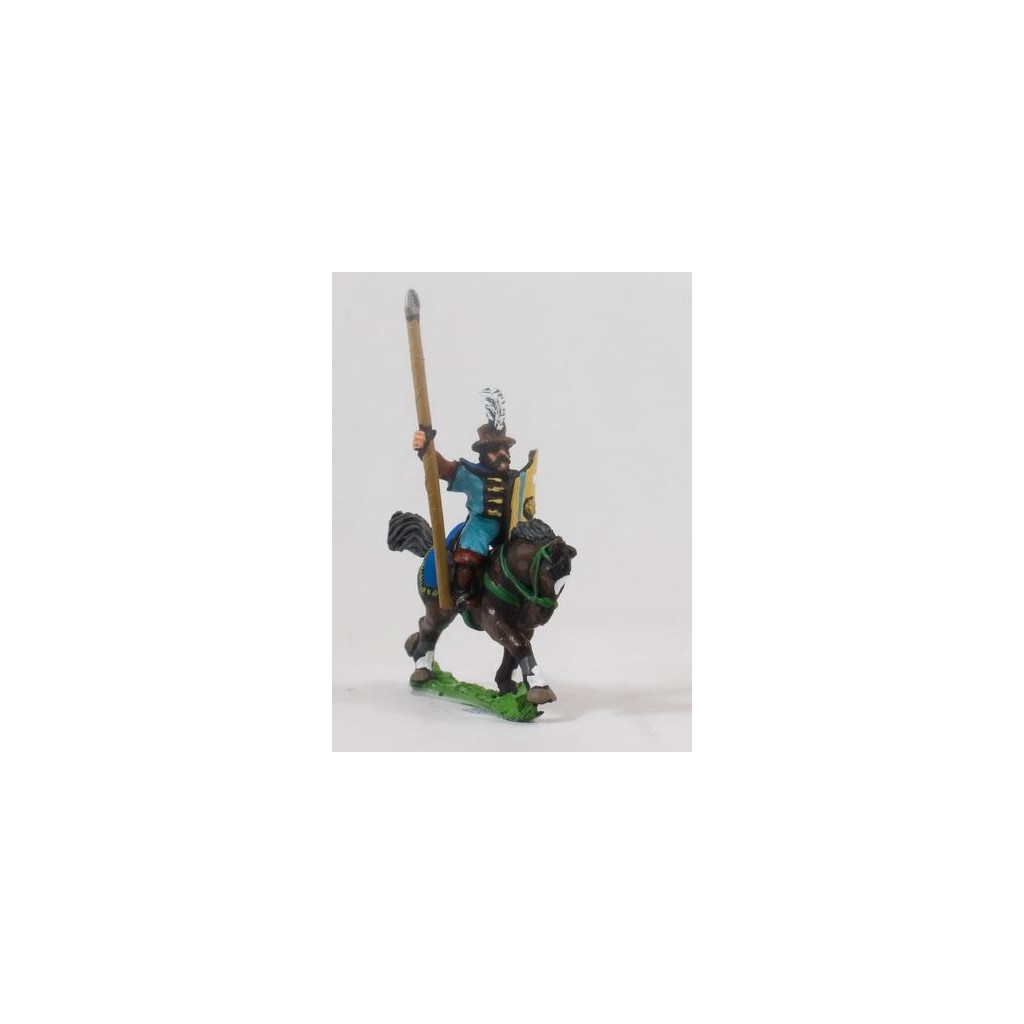 Polish 1350-1480: Serbian Hussar in Long Coat with Lance & Shield